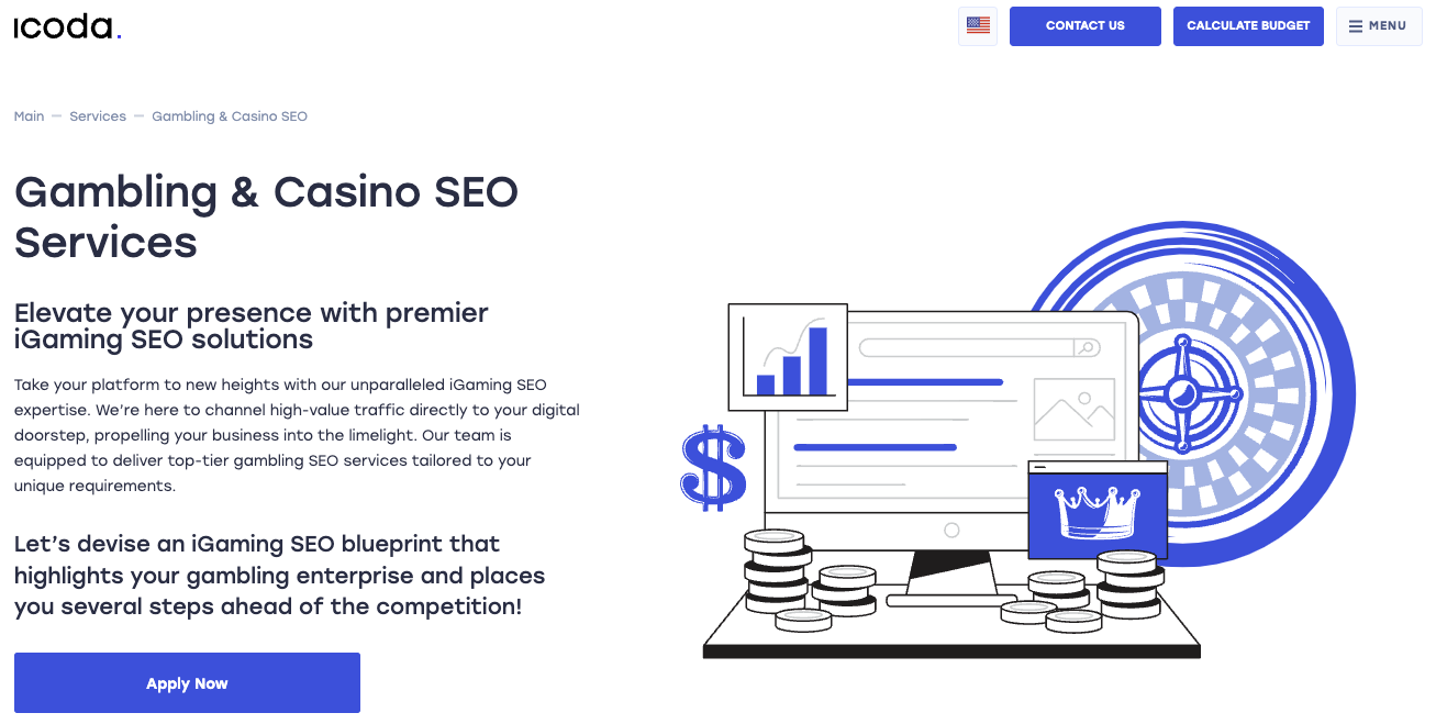 ICODAはカジノとギャンブル業界に特化した一流のSEOエージェンシーです。